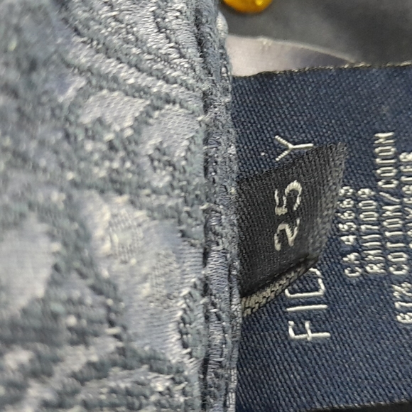 Fidelity Embroidered Pants Size 25 Purple #35 - Picture 8 of 9